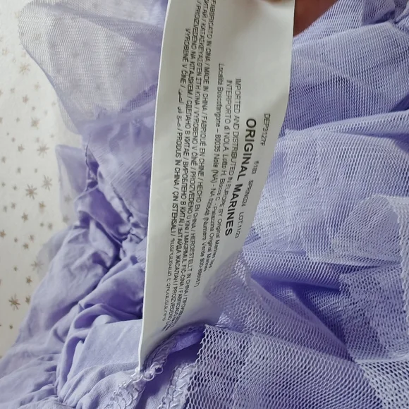 Lavender Ruffle Kids Dress - Picture 10 of 12